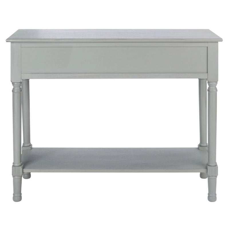 Console de ferme avec 2 tiroirs et pieds tournés, assemblage par 1 personne