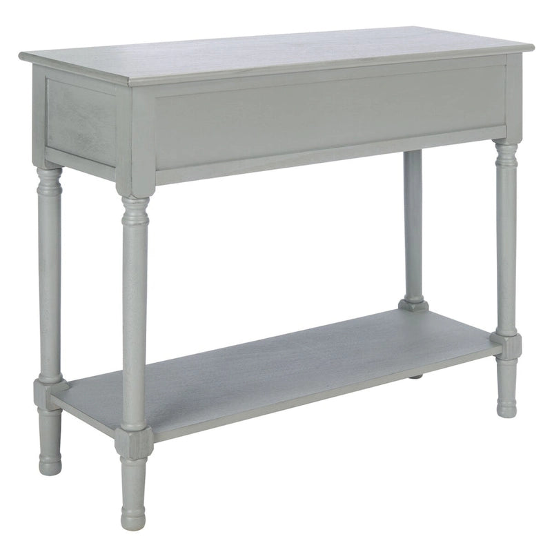Console de ferme avec 2 tiroirs et pieds tournés, assemblage par 1 personne