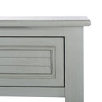 Console de ferme avec 2 tiroirs et pieds tournés, assemblage par 1 personne