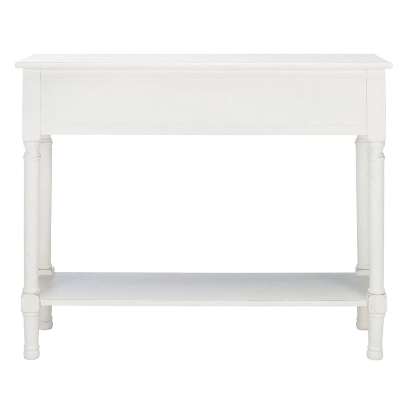 Console de ferme avec 2 tiroirs et pieds tournés, assemblage par 1 personne