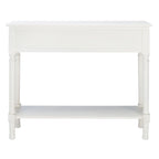 Console de ferme avec 2 tiroirs et pieds tournés, assemblage par 1 personne