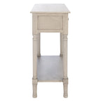 Console de ferme avec 2 tiroirs et pieds tournés, assemblage par 1 personne