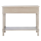 Console de ferme avec 2 tiroirs et pieds tournés, assemblage par 1 personne