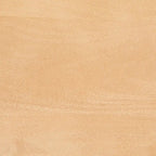 Table basse ronde en manguier massif, finition blanchie/naturelle, avec 3 pieds cylindriques, assemblage par 1 personne