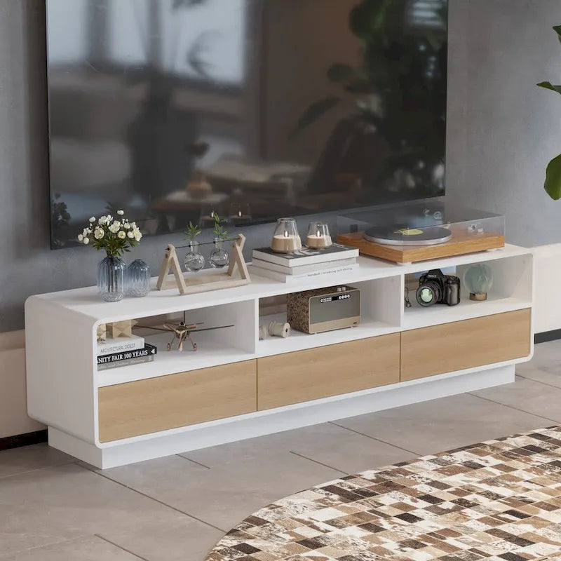 Innovative Rebound Drawer TV Stand: A Fusion of Function & Style - 70.9 