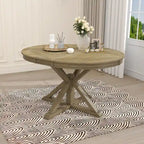 Retro Functional Extendable Dining Table with a 12  Leaf for Dining Room