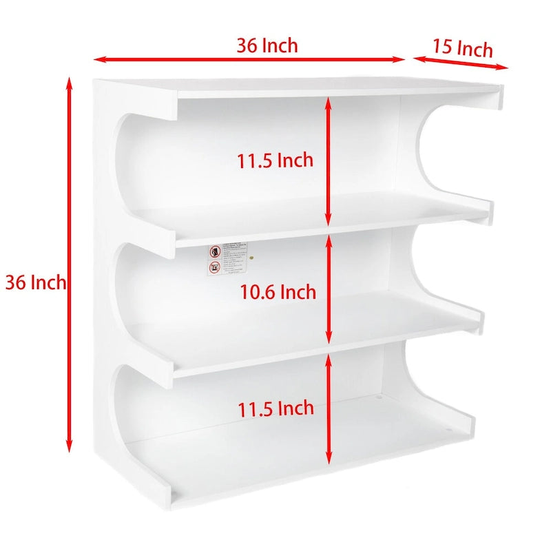 Étagère et table basse convertibles 4 niveaux noir/blanc, assemblage par 1 personne