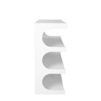 Étagère et table basse convertibles 4 niveaux noir/blanc, assemblage par 1 personne