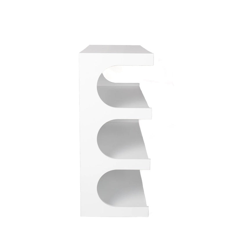 Étagère et table basse convertibles 4 niveaux noir/blanc, assemblage par 1 personne