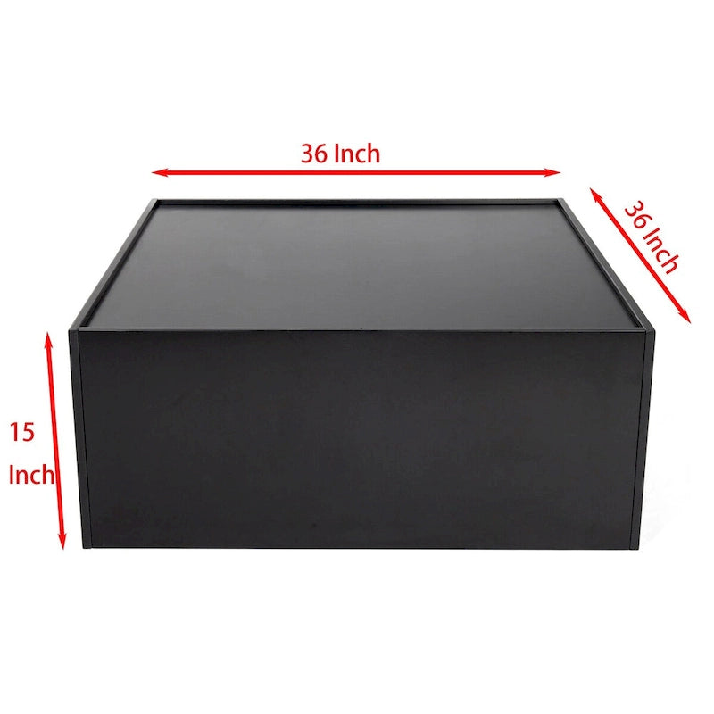 Étagère et table basse convertibles 4 niveaux noir/blanc, assemblage par 1 personne