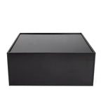 Étagère et table basse convertibles 4 niveaux noir/blanc, assemblage par 1 personne