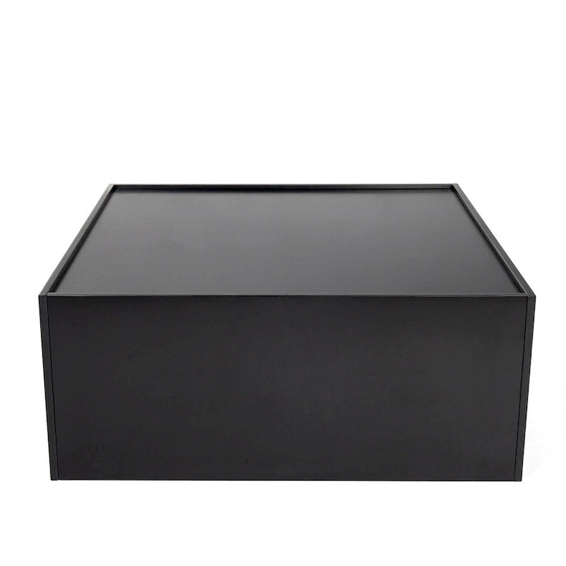 Étagère et table basse convertibles 4 niveaux noir/blanc, assemblage par 1 personne