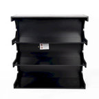 Étagère et table basse convertibles 4 niveaux noir/blanc, assemblage par 1 personne