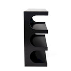 Étagère et table basse convertibles 4 niveaux noir/blanc, assemblage par 1 personne